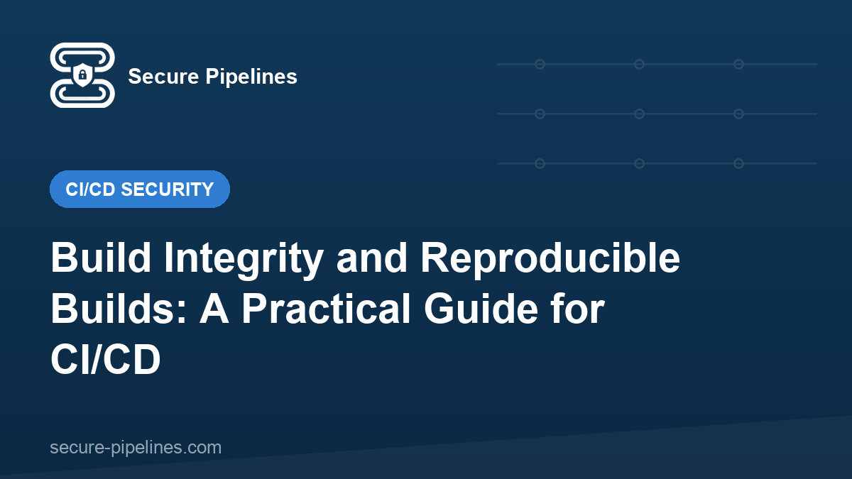 Build Integrity and Reproducible Builds: A Practical Guide for CI/CD