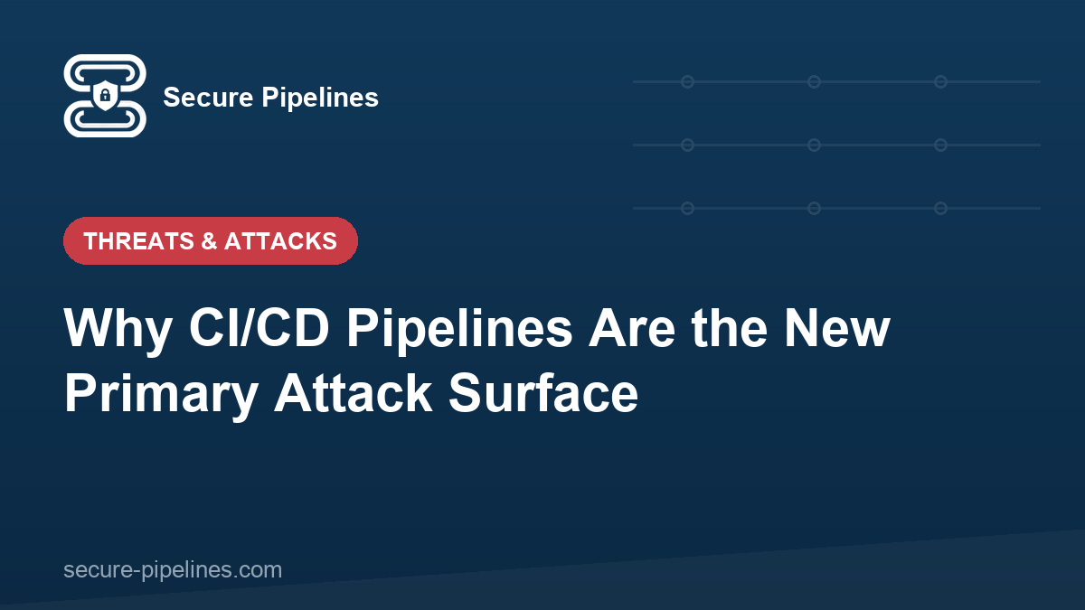 Why CI/CD Pipelines Are the New Primary Attack Surface