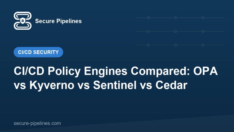 CI/CD Policy Engines Compared: OPA vs Kyverno vs Sentinel vs Cedar