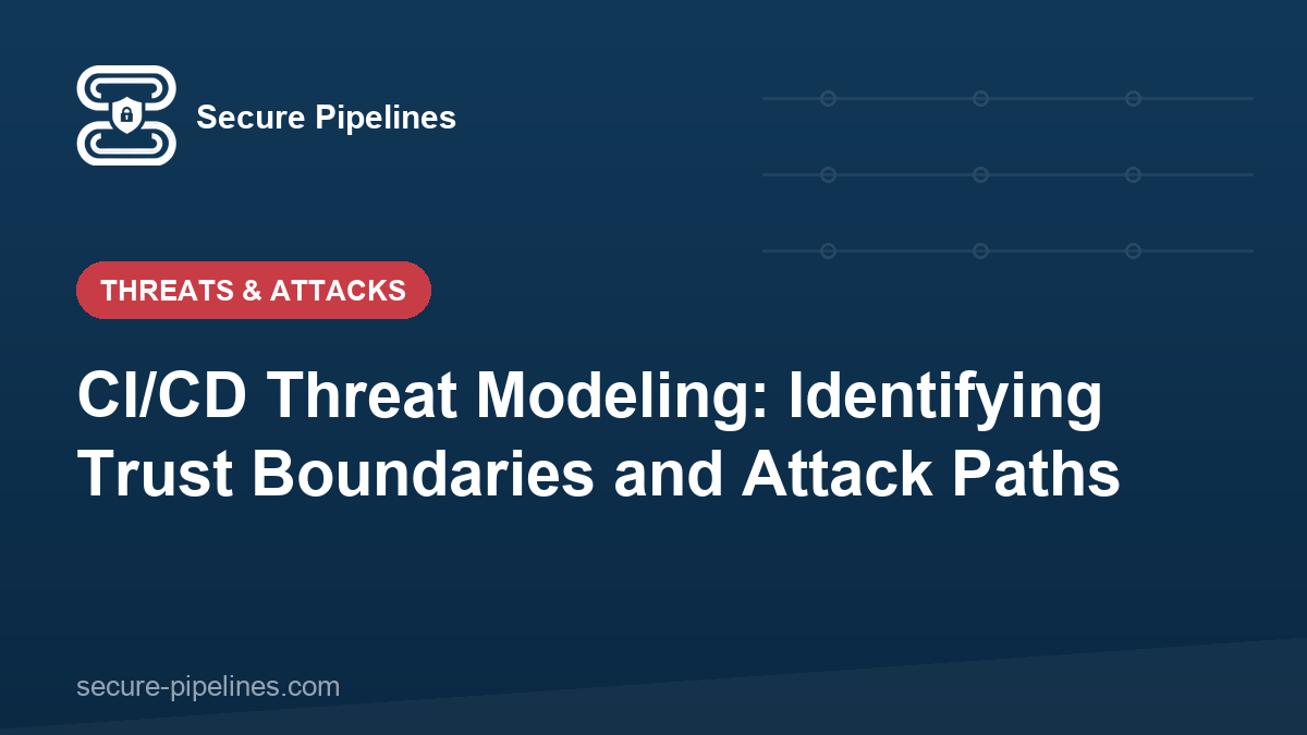 CI/CD Threat Modeling: Identifying Trust Boundaries and Attack Paths