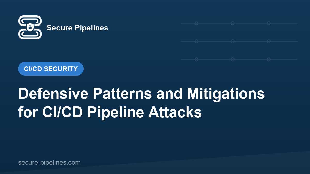 Defensive Patterns and Mitigations for CI/CD Pipeline Attacks