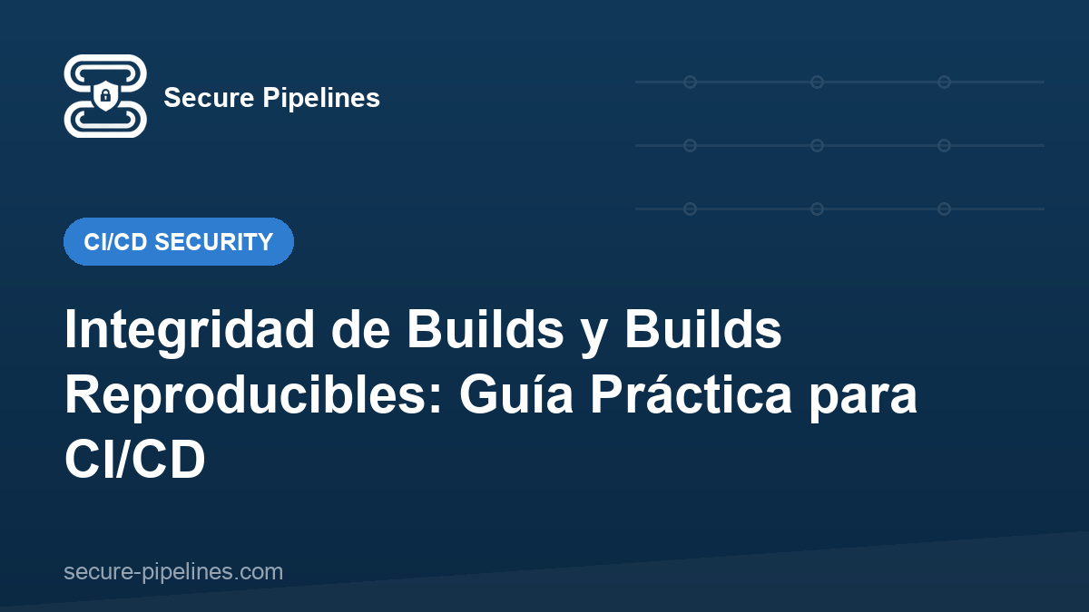 Integridad de Builds y Builds Reproducibles: Guía Práctica para CI/CD