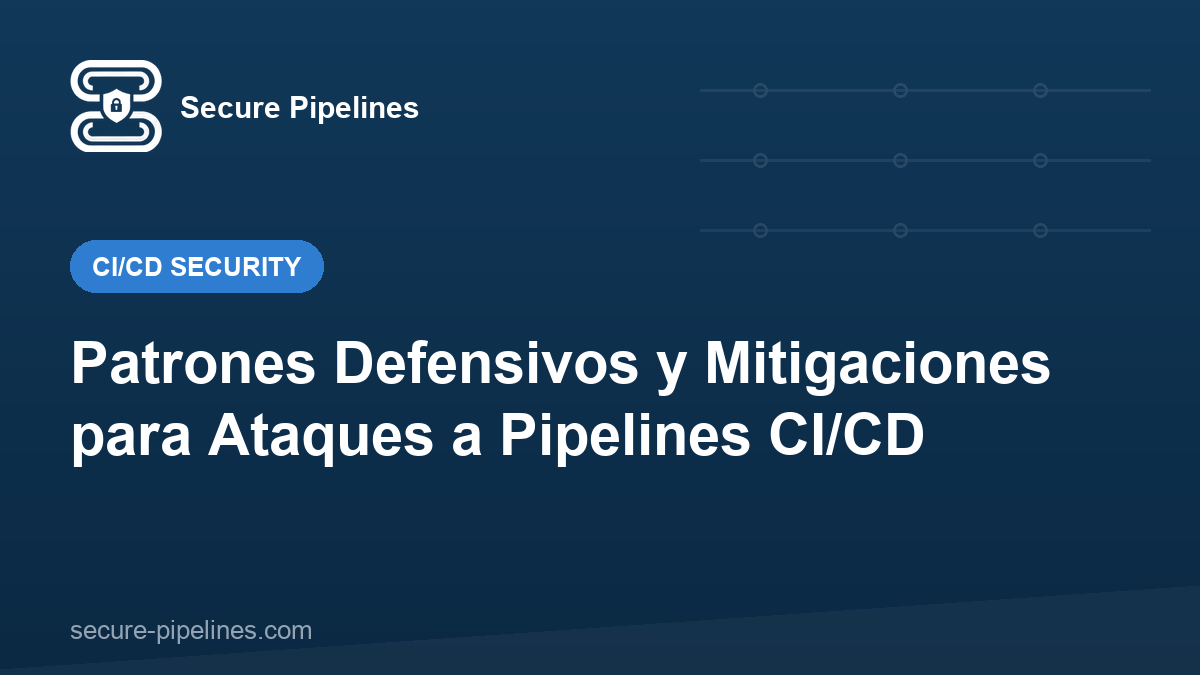Patrones Defensivos y Mitigaciones para Ataques a Pipelines CI/CD