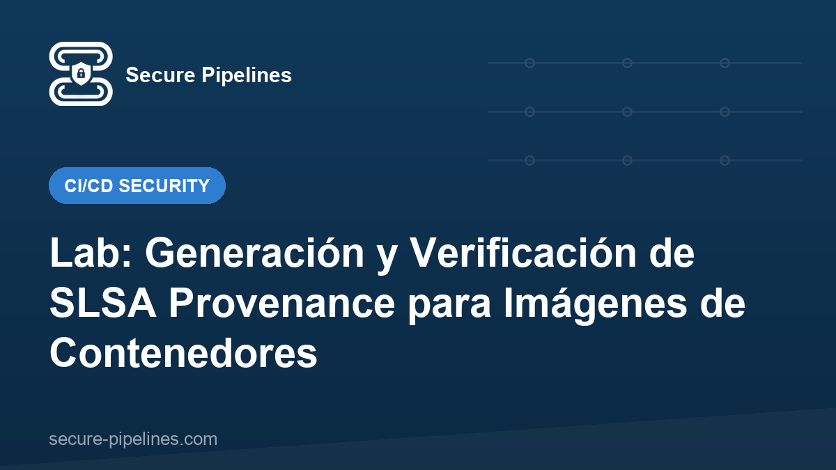 Lab: Generación y Verificación de SLSA Provenance para Imágenes de Contenedores