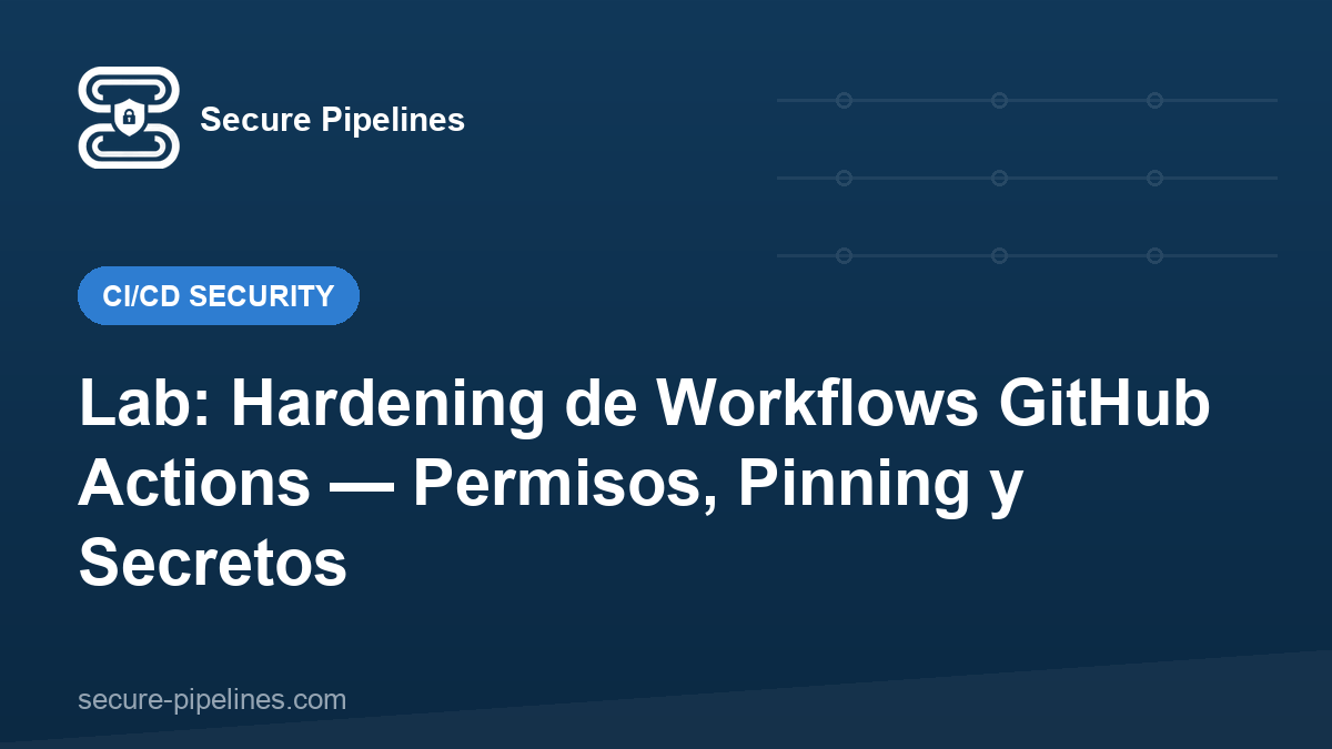 Lab: Hardening de Workflows GitHub Actions — Permisos, Pinning y Secretos
