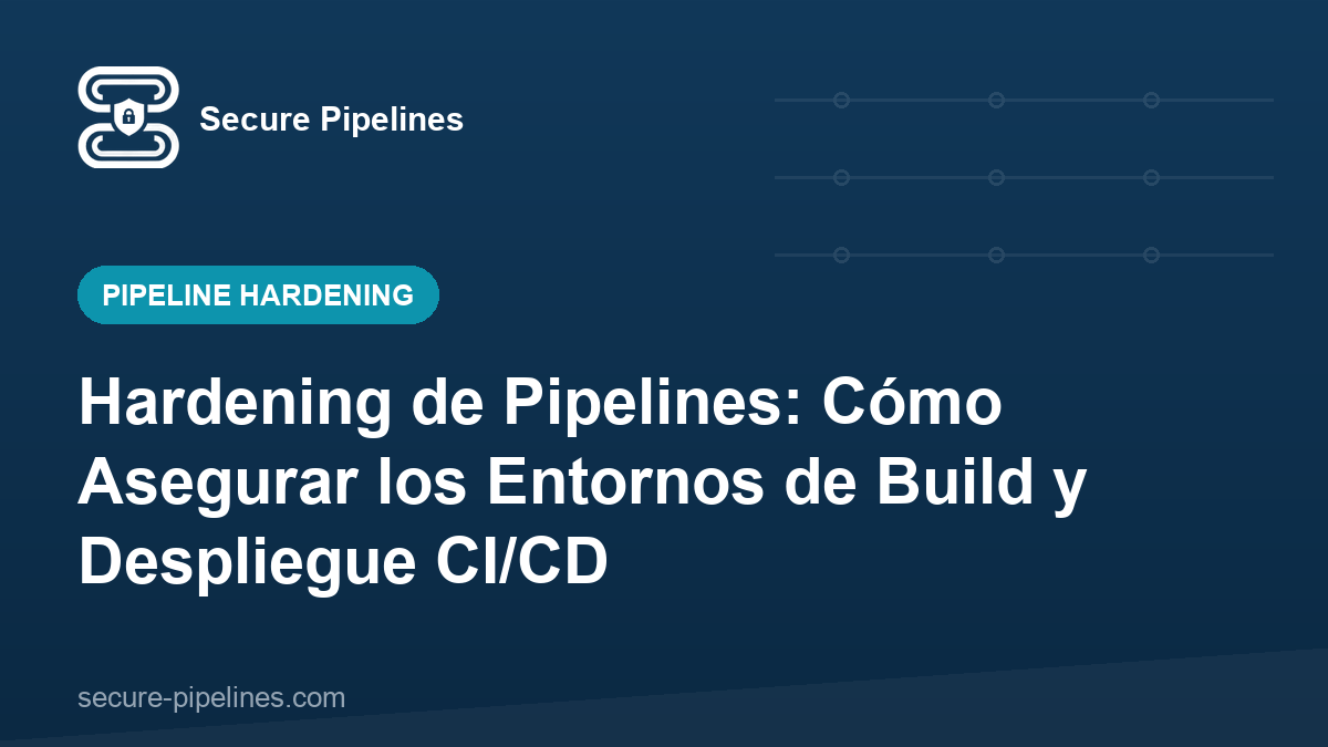 Hardening de Pipelines: Cómo Asegurar los Entornos de Build y Despliegue CI/CD