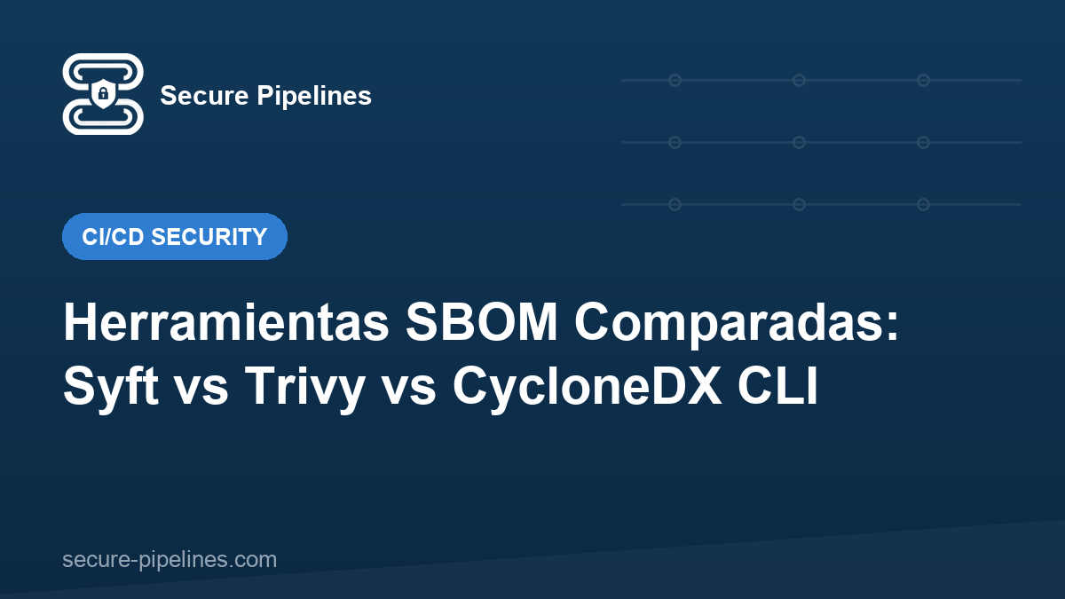 Herramientas SBOM Comparadas: Syft vs Trivy vs CycloneDX CLI