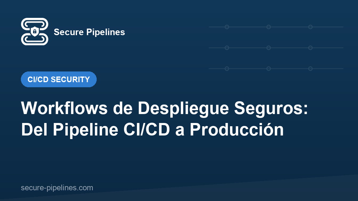 Workflows de Despliegue Seguros: Del Pipeline CI/CD a Producción