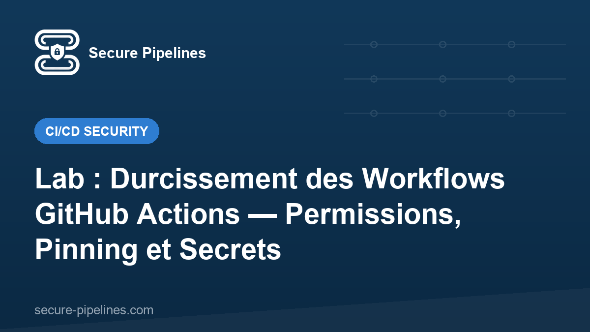 Lab : Durcissement des Workflows GitHub Actions — Permissions, Pinning et Secrets