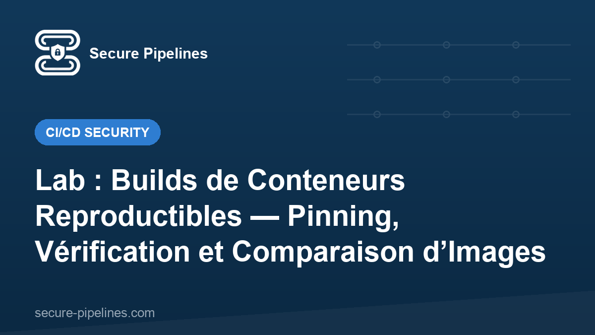 Lab : Builds de Conteneurs Reproductibles — Pinning, Vérification et Comparaison d’Images