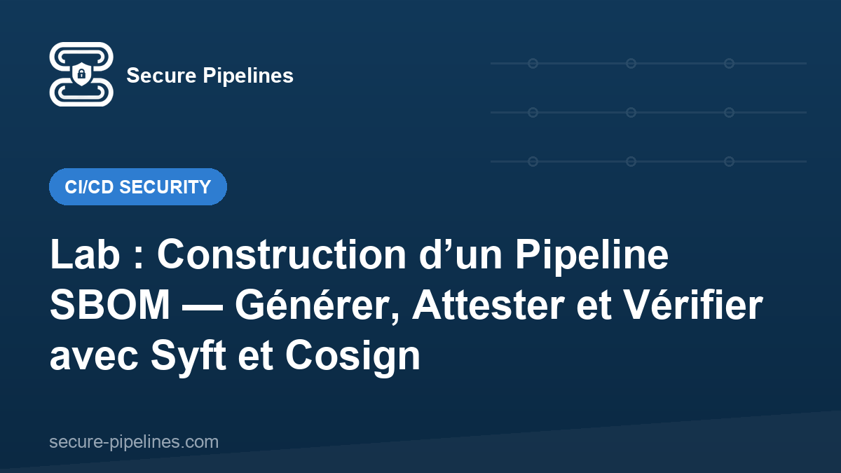 Lab : Construction d’un Pipeline SBOM — Générer, Attester et Vérifier avec Syft et Cosign